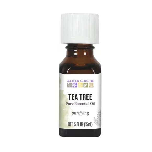 Aura Cacia 100% Pure Essential Oil Tea Tree 0.5 fl oz Purifying Cleansing - Picture 1 of 8